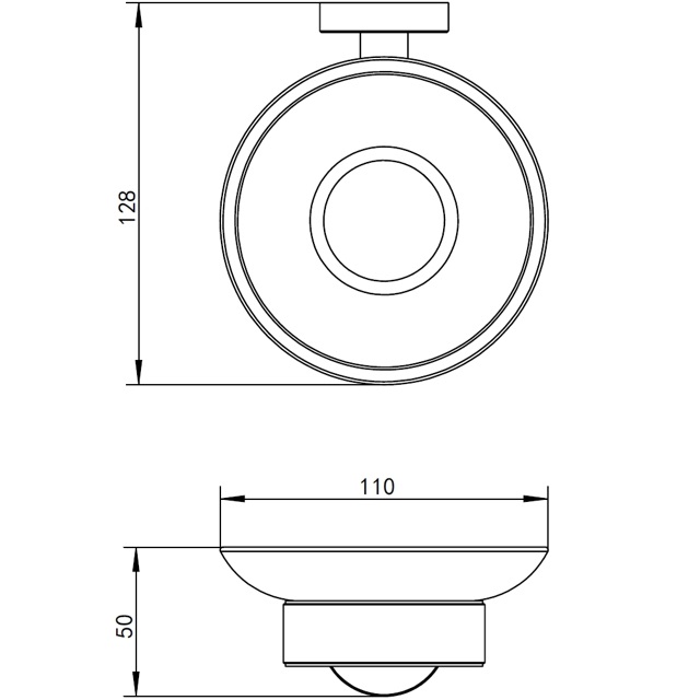 Мыльница подвесная Whitecross Ergo ER2220CR (хром)