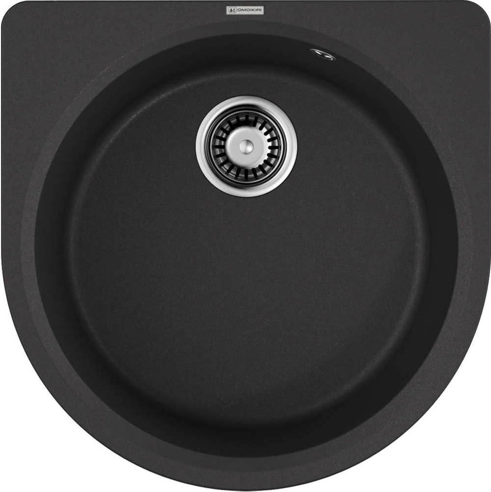 Мойка кухонная Omoikiri Akegata 51-BL 4993758 51x51 (черный)