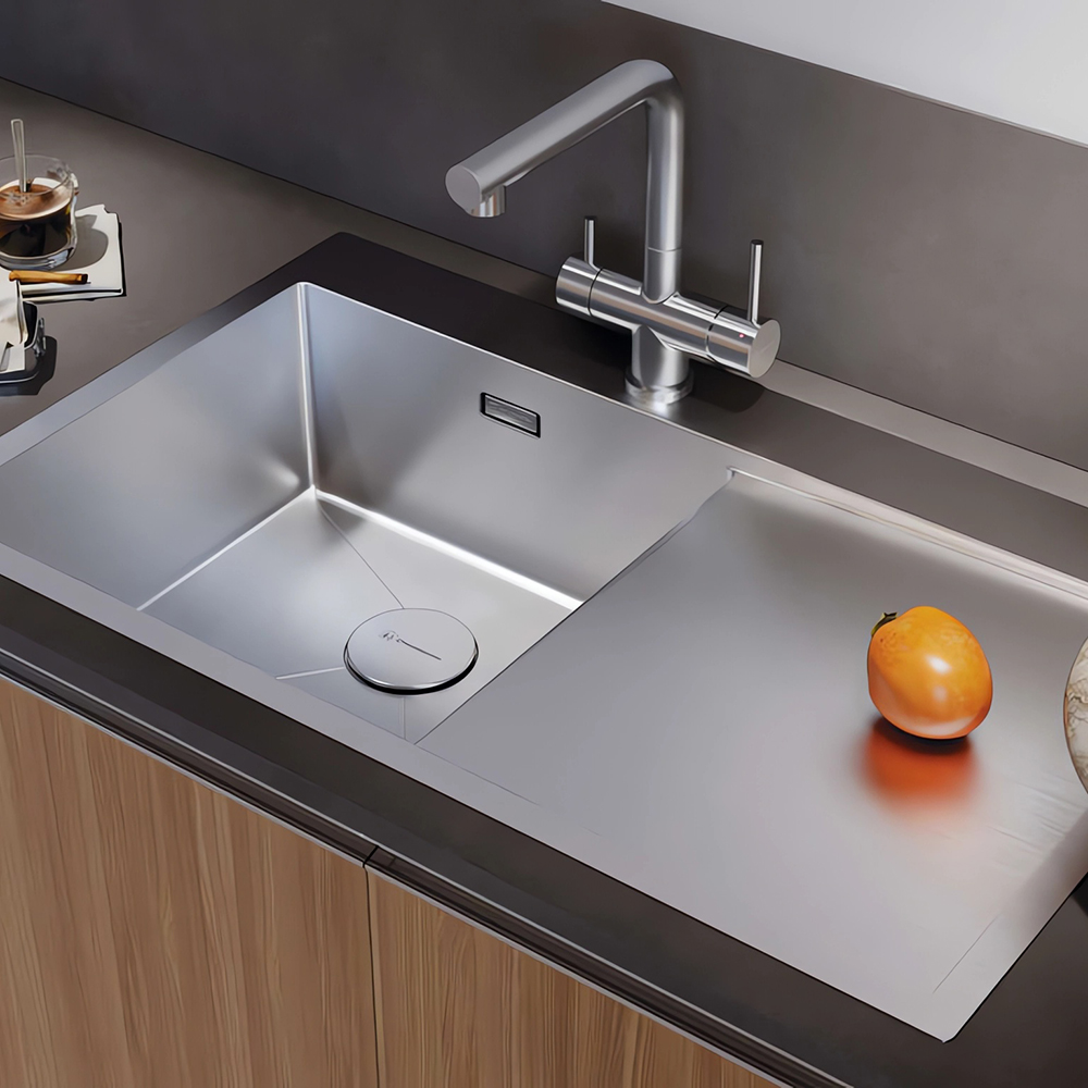 Мойка кухонная Omoikiri Akisame 86-IN-L 4993760 86x51 (нержавеющая сталь)