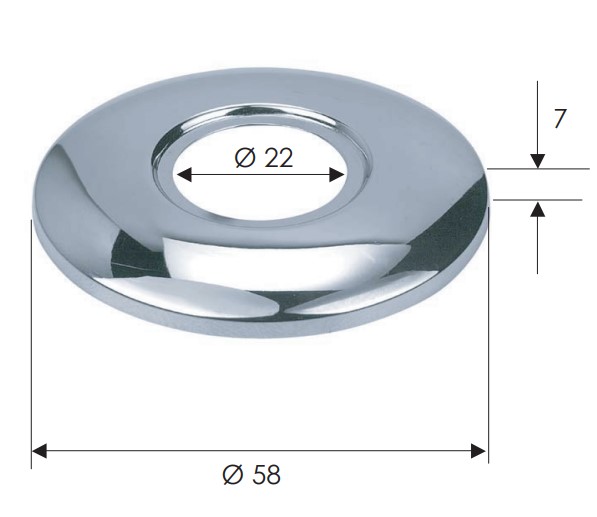 Отражатель Remer 130AC12 (хром)