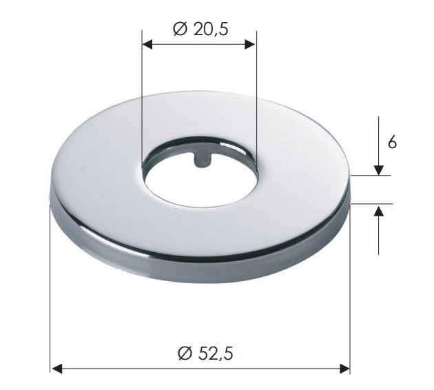 Отражатель Remer 130N12 (хром)