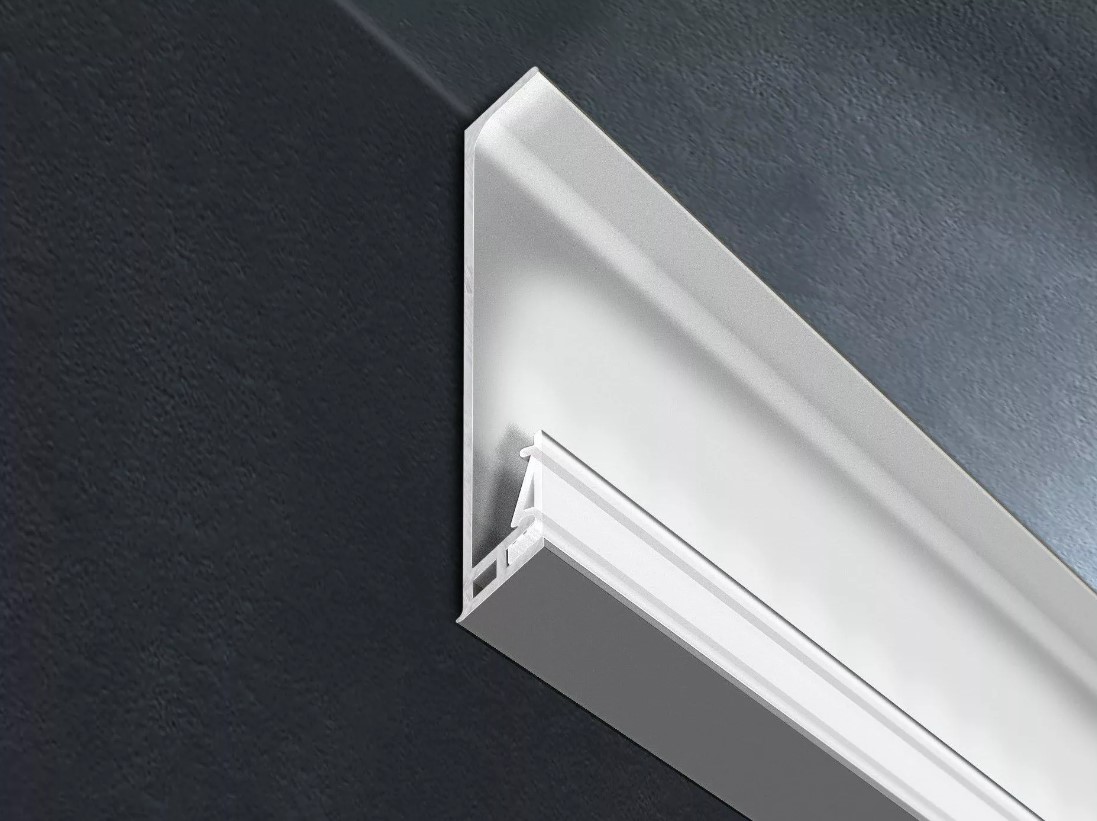 Плинтус Progress Profiles Proskirting GILED PKGLEDAA 100 (серебро), без клея