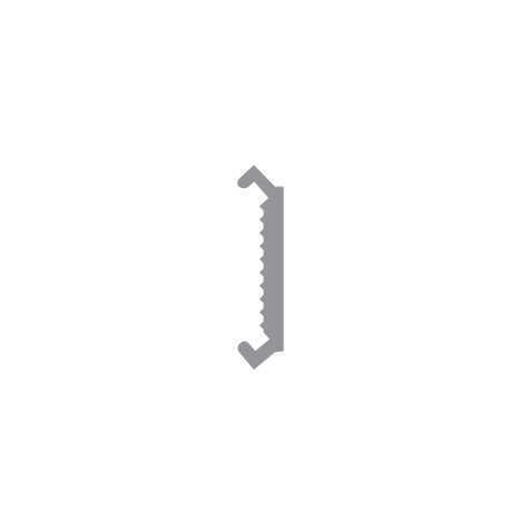 Ремешок Progress Profiles Proskirting LED PKGPIAL 2 м. (серый), глянцевый