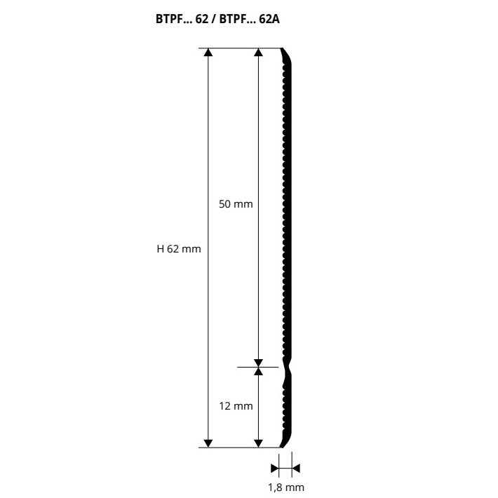 Плинтус Progress Profiles Плинтус рулонный 62F BTPFN 62A (черный), самоклеящийся