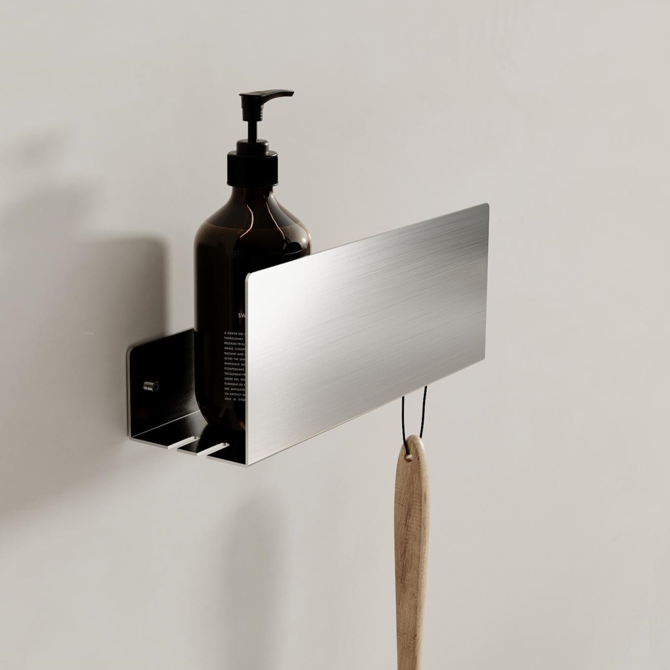 Полка для хранения Tezza Light 30 см (сатинированная нержавеющая сталь)