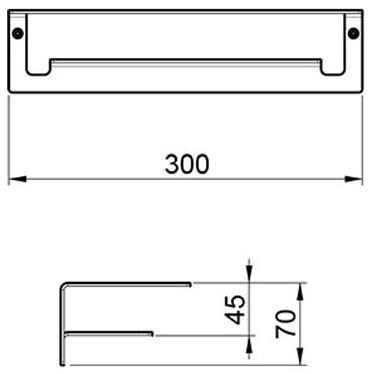 Полочка Almar Showers Accessoriesм 30 см E300001.HB316 (латунь брашированная)