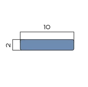Полоса алюминий 10 мм Neexy PV87-06 (бронза матовая), 2.7 м.