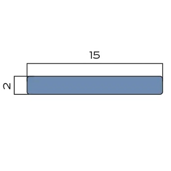 Полоса алюминий 15 мм Neexy PV88-05 (золото блестящее), 2.7 м.