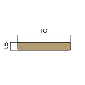 Полоса латунь 10 мм Neexy PVL87-04 (антик бронза светлая), 2.7 м.