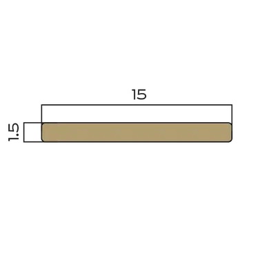 Полоса латунь 15 мм Neexy PVL88-05 (антик медь светлая), 2.7 м.