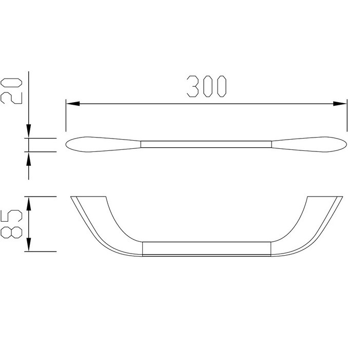Полотенцедержатель 30см Abber Nord AA1551G (золото матовое)