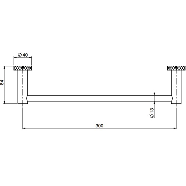 Полотенцедержатель 30см. Fima Carlo Frattini Accessori F6000T/30XCR (хром)