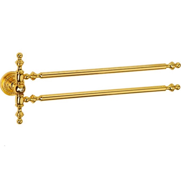 Полотенцедержатель Boheme Imperiale 10413 (золотой), двойной