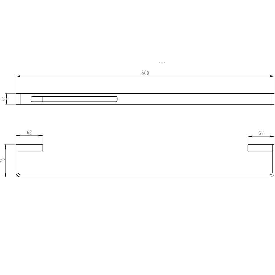Полотенцедержатель Boheme Q 10942-G-B 60см (золотой, черный)