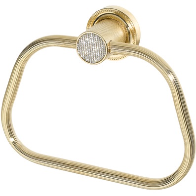 Полотенцедержатель кольцо Boheme Royal Cristal 10925-G (золотой)
