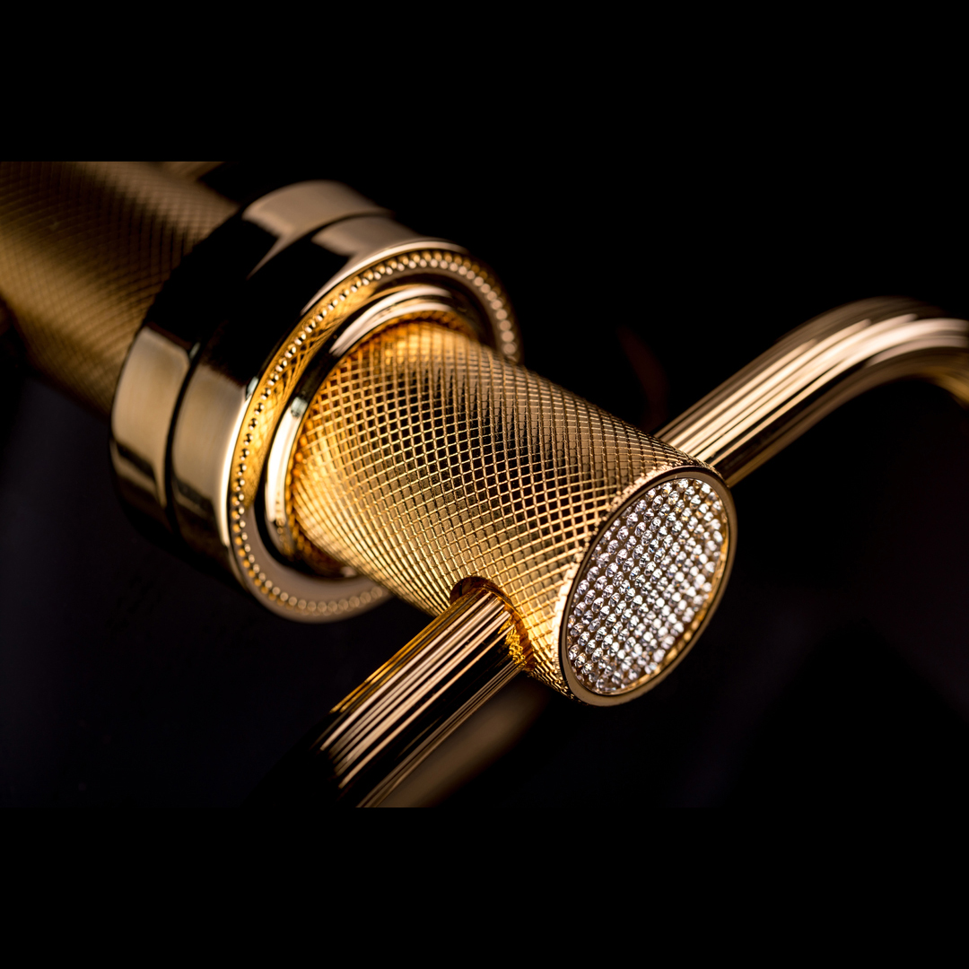 Полотенцедержатель кольцо Boheme Royal Cristal 10925-G (золотой)