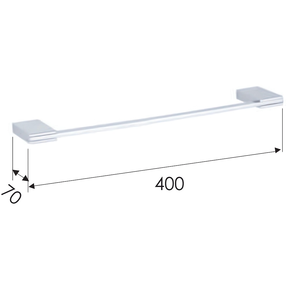 Полотенцедержатель Remer Flat FT40CR (хром), 40 см