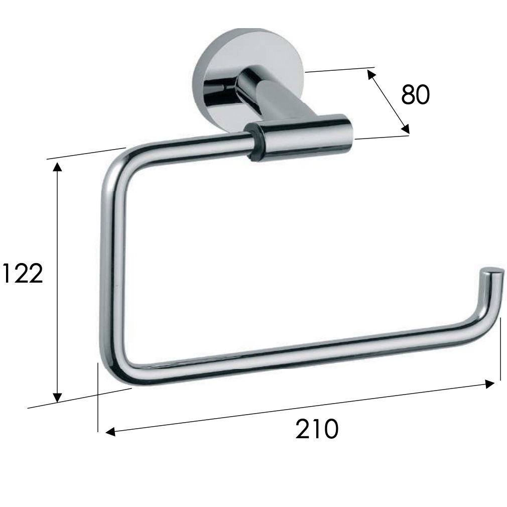 Полотенцедержатель Remer Guest GS44BG (золото брашированное)