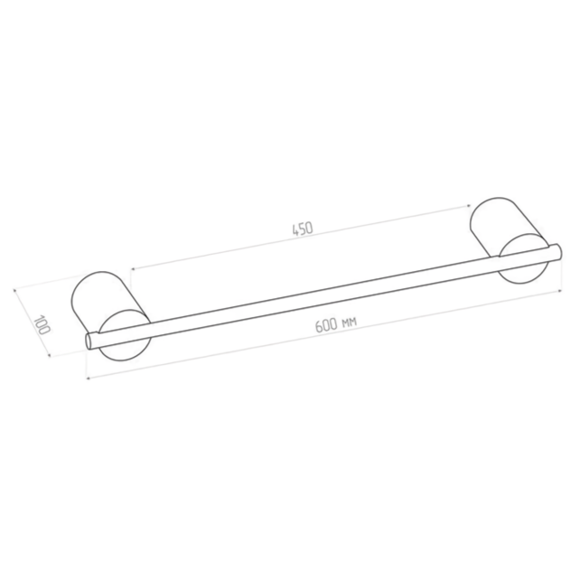 Полотенцедержатель Tezza Art 60 см (белый)
