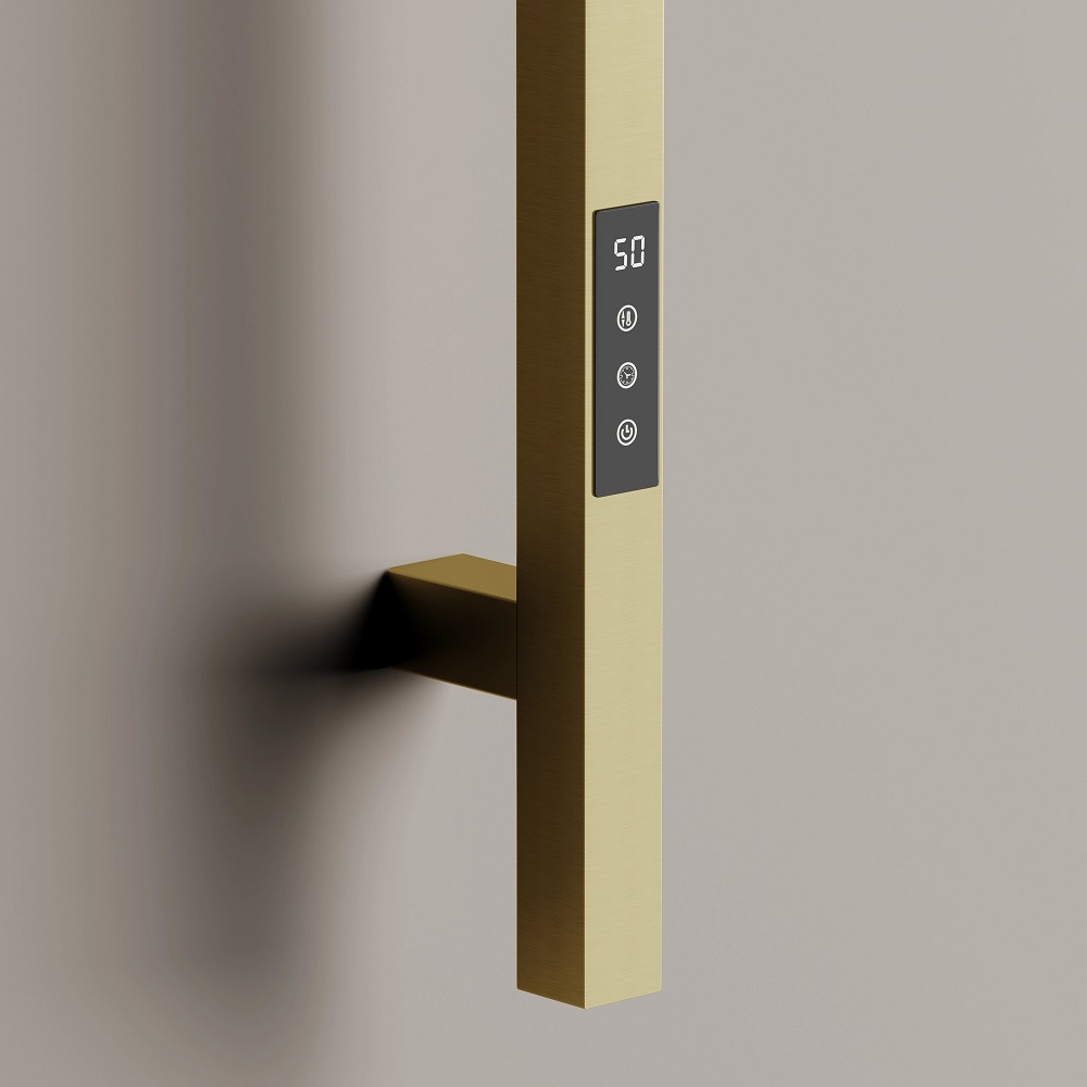 Полотенцесушитель электрический Sancos Линн (Linn) SC13002BG (брашированное золото), I-образный