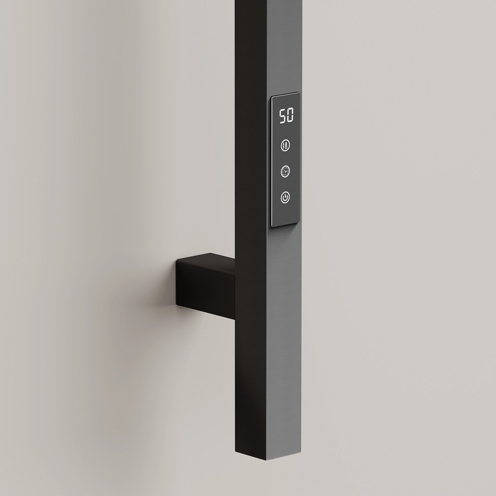 Полотенцесушитель электрический Sancos Линн (Linn) SC13002GG (вороненая сталь), I-образный