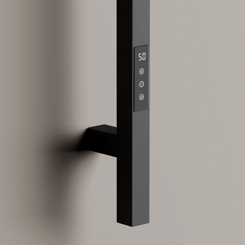 Полотенцесушитель электрический Sancos Линн (Linn) SC13002MB (черный матовый), I-образный