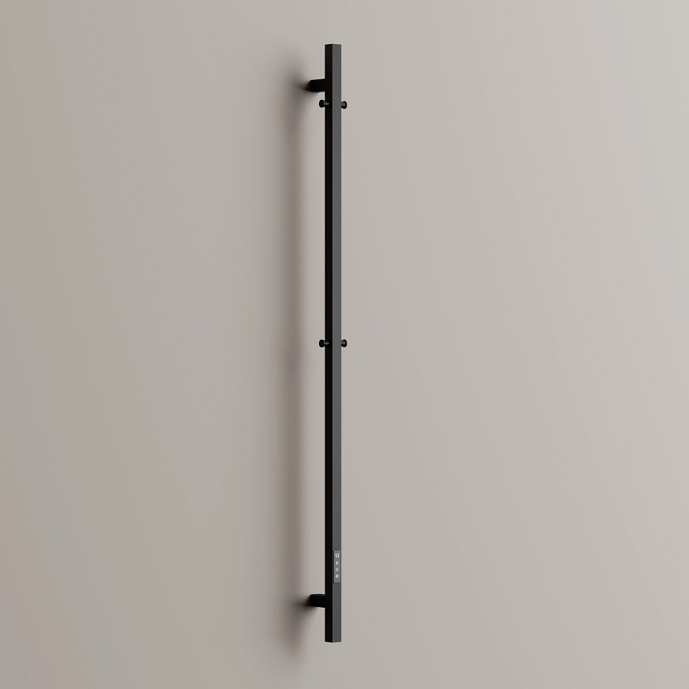 Полотенцесушитель электрический Sancos Линн (Linn) SC13002MB (черный матовый), I-образный