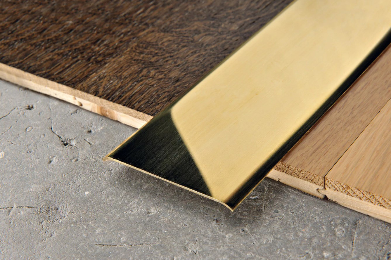 Порог Progress Profiles Proplate PETOL 609AS 0.93 м. (латунь блестящая), самоклеящийся