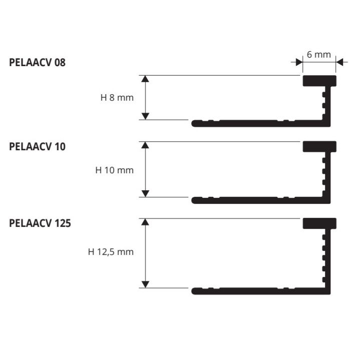 Профиль Progress Profiles Proelegant Curve PELAACV 125 2.7 м. (серебро), гибкий