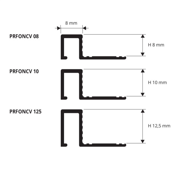 Профиль Progress Profiles Profinal Curve PRFONCV 125 2.7 м. (латунь натуральная), гибкий