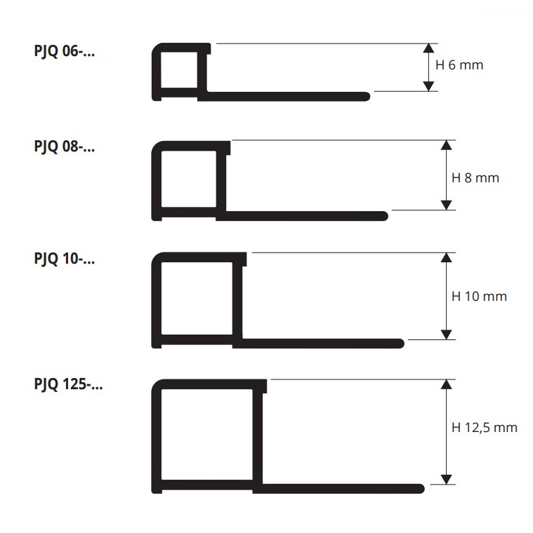 Профиль Progress Profiles Projolly Square PJQ 10-12 2.7 м. (серебряный), ПВХ