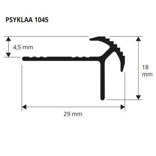 Профиль Progress Profiles Prostyle KL 10 PSYKLAA 1045 2.7 см. (серебро), матовый