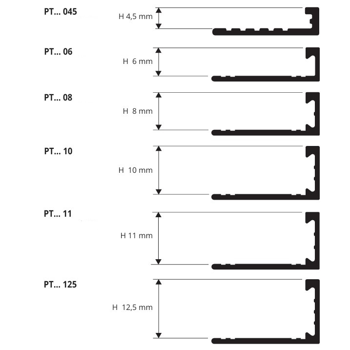Профиль Progress Profiles Proterminal PTA 06-11 2.7 м. (черный), окрашенный