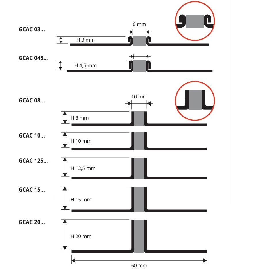 Профиль расширительный Progress Profiles Prodilat GCAC 15G 2.7 м (нерж.сталь, серый)