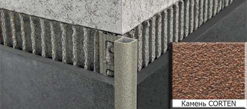 Профиль Progress Profiles Projolly Quart PJQTA 08-SL10 2.7 м. (камень corten)