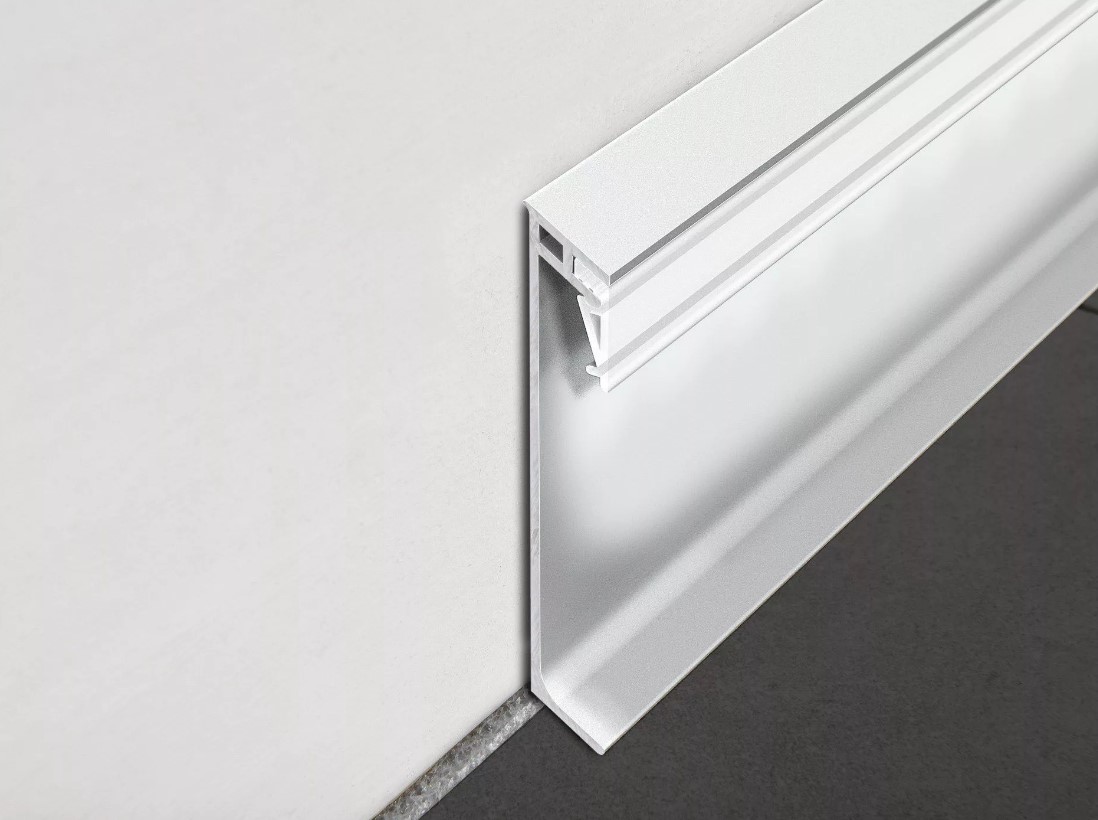 Плинтус Progress Profiles Proskirting GILED PKGLEDAA 100 (серебро), без клея