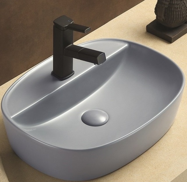 Раковина накладная CeramaLux NC 78239XMHL-4  50x38 (голубой)