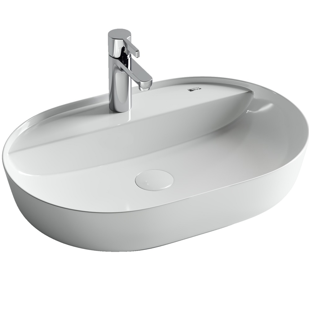 Раковина накладная Ceramica Nova Modo CN2004 61x45 (белый), без донного клапана