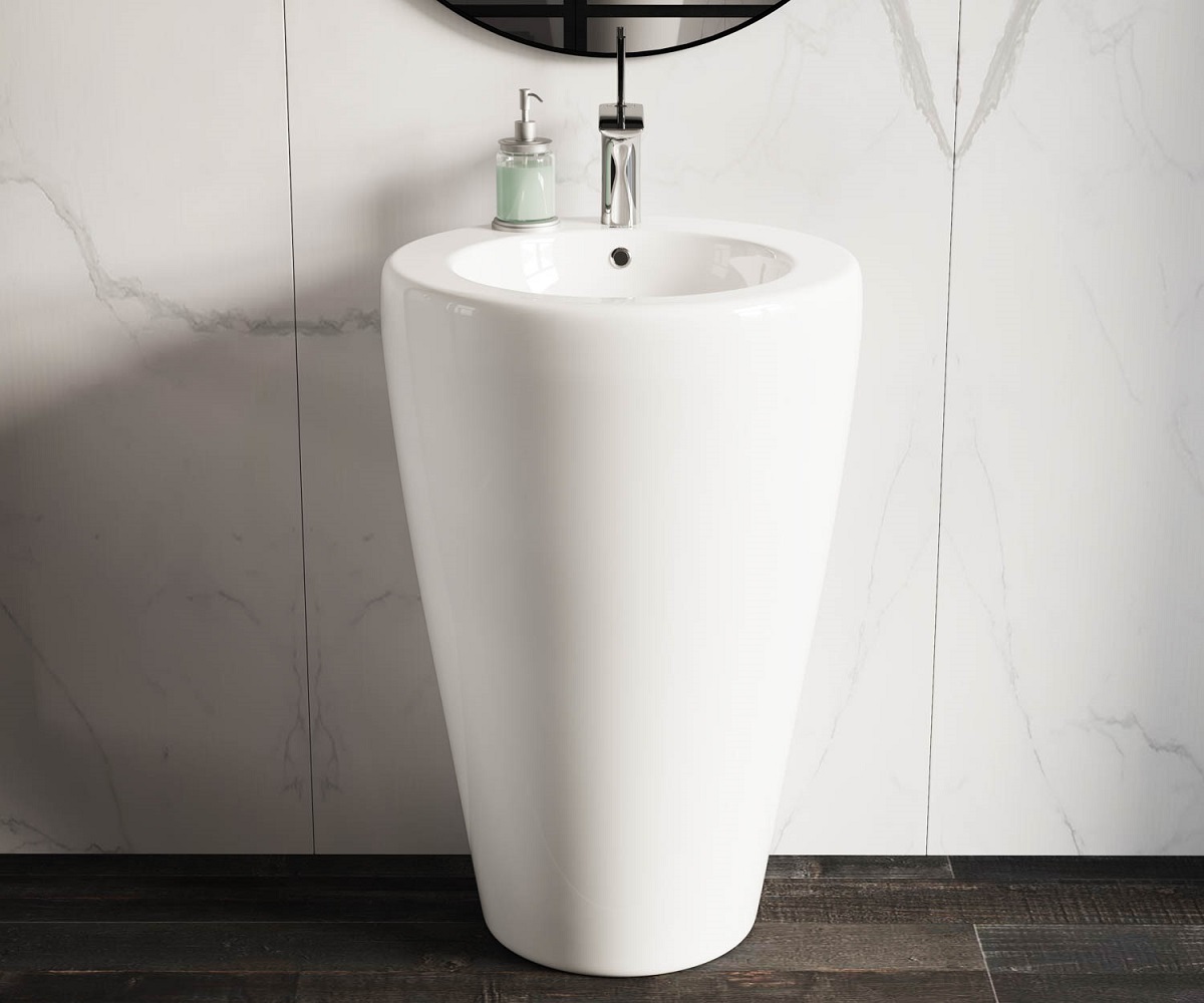 Раковина напольная Ceramica Nova Element CN1807 55x51.5 (белый), моноблок