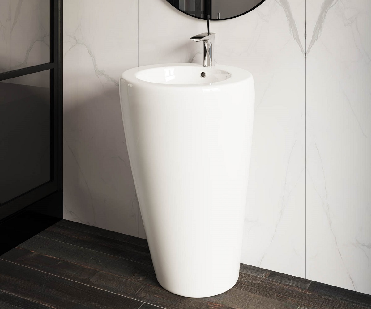 Раковина напольная Ceramica Nova Element CN1807 55x51.5 (белый), моноблок