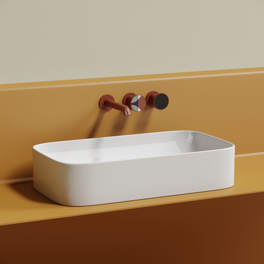 Раковина накладная Ceramicanova Element CN6054 70.5x38x15 (белый), без донного клапана