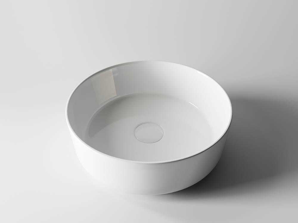 Раковина накладная Ceramica Nova Element CN5001 36x36 (белый), без донного клапана