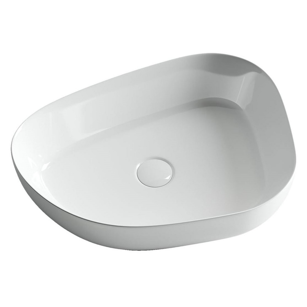 Раковина накладная Ceramica Nova Element CN5003 55x40 (белый), без донного клапана