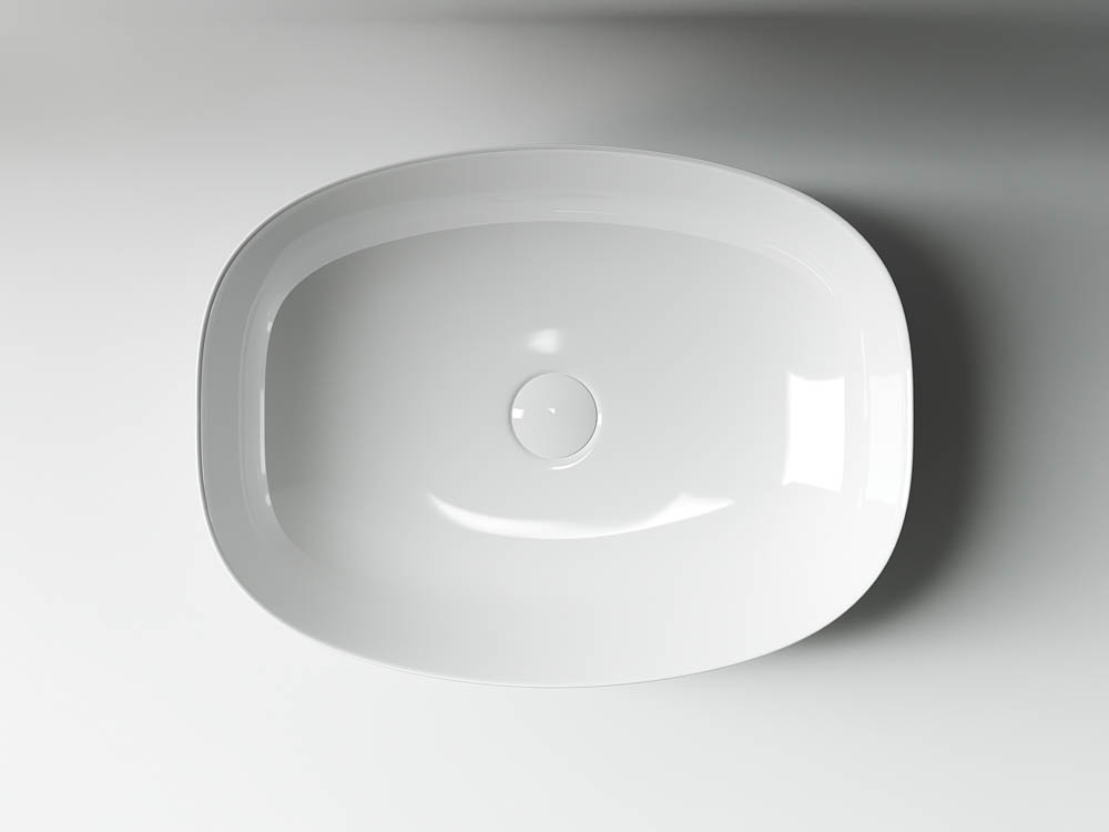 Раковина накладная Ceramica Nova Element CN5005 50x38 (белый), без донного клапана