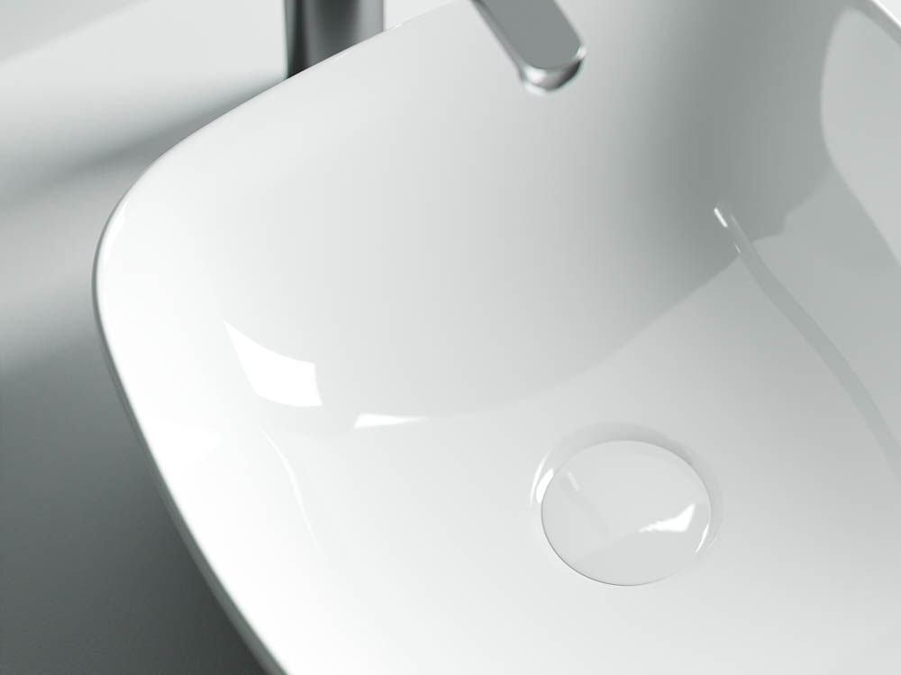 Раковина накладная Ceramica Nova Element CN5006 40x40 (белый), без донного клапана