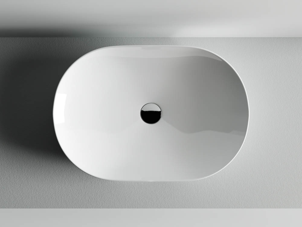 Раковина накладная Ceramica Nova Element CN5009 60x41.5 (белый), без донного клапана