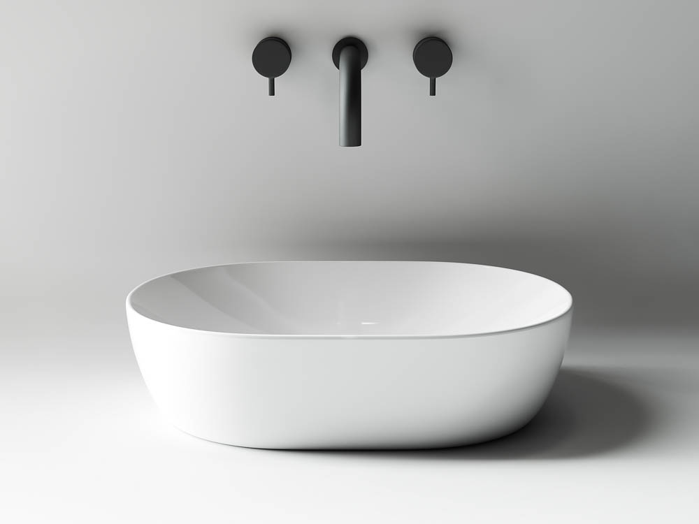 Раковина накладная Ceramica Nova Element CN5010 48x35 (белый), без донного клапана