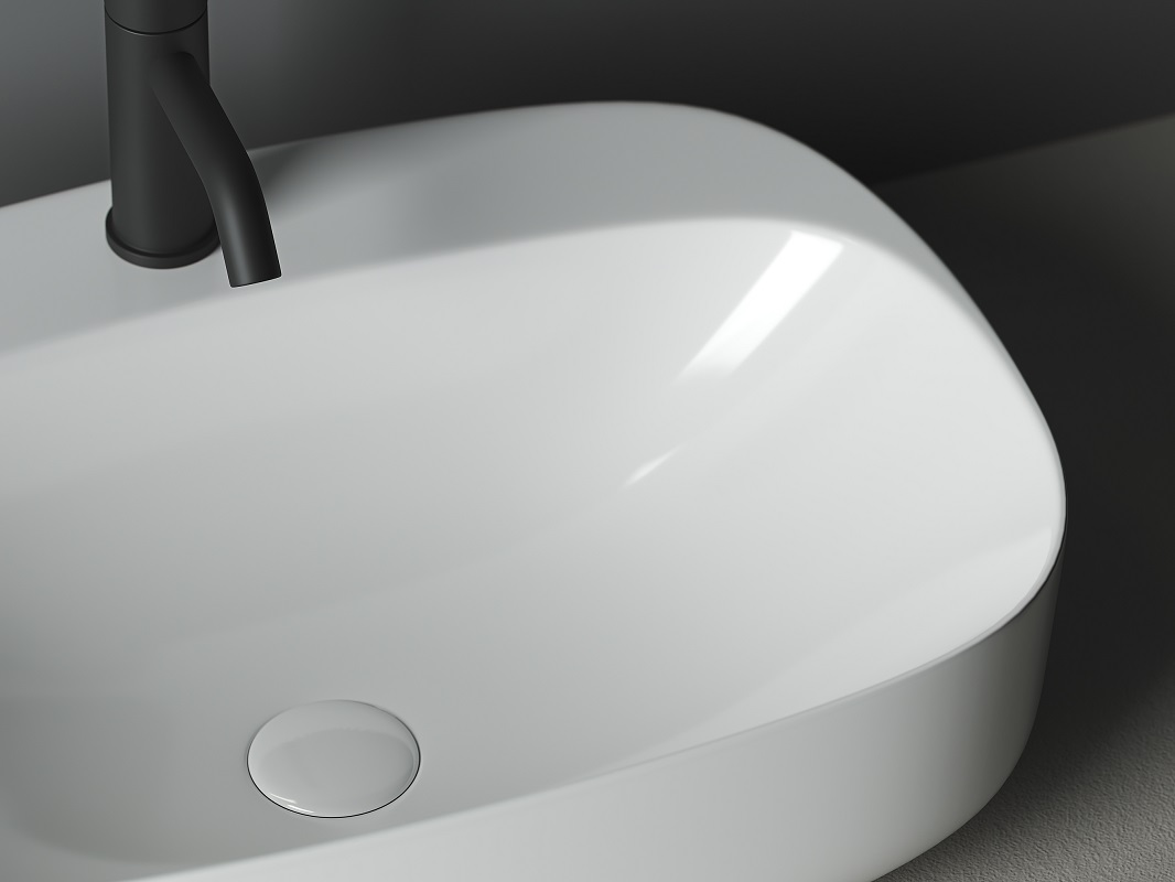 Раковина накладная Ceramica Nova Element CN5012 59.5x42 (белый), без донного клапана