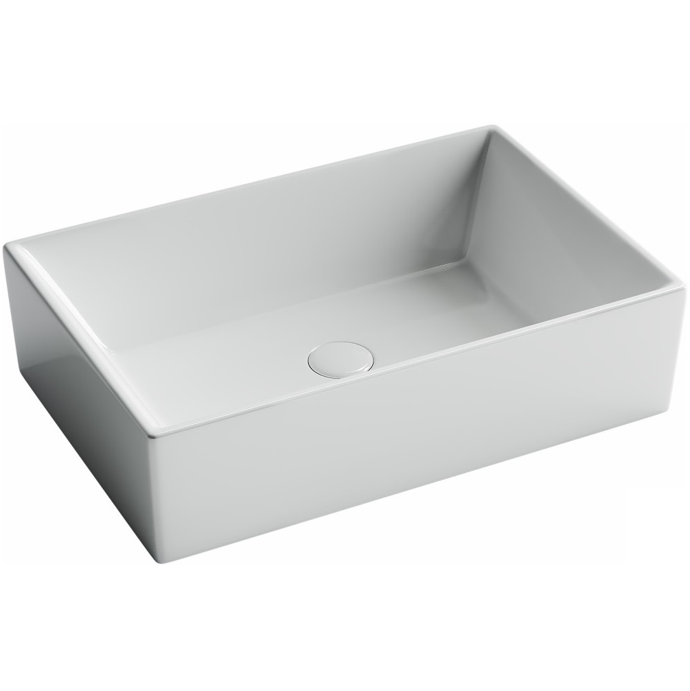 Раковина накладная Ceramica Nova Element CN5013 59x39 (белый), без донного клапана