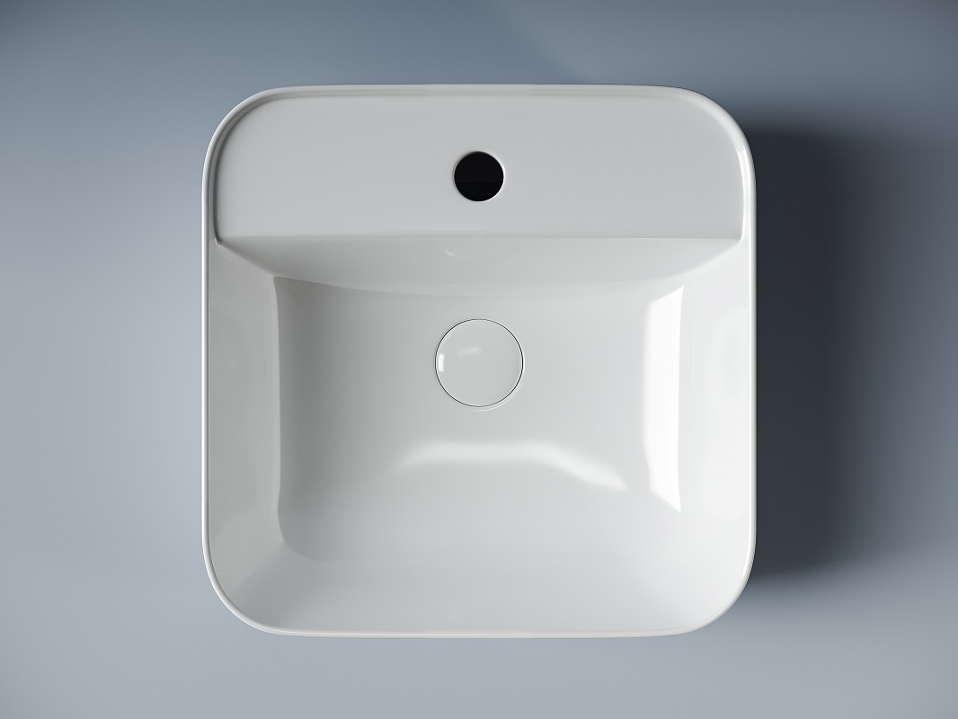 Раковина накладная Ceramica Nova Element CN5014 39x39 (белый), без донного клапана